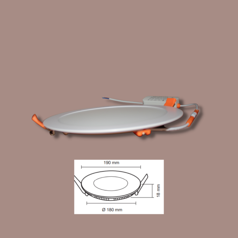 15W Yuvarlak Edge-Lit LED Panel Armatürler