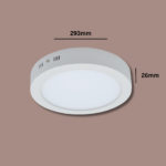 24W Sıva Üstü Yuvarlak Panel Armatürler